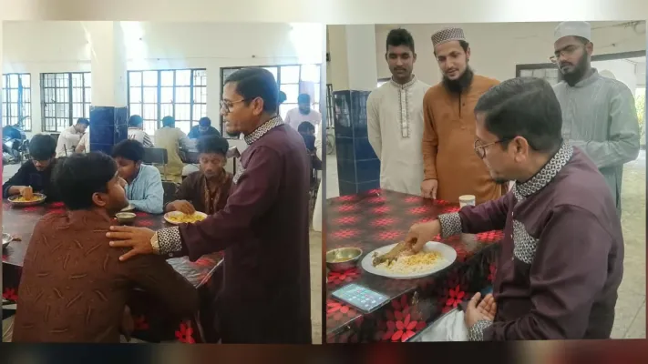 খাবারের মান দেখতে ডাইনিংয়ে শিক্ষার্থীদের সঙ্গে খেলেন ইবি কোষাধ্যক্ষ 